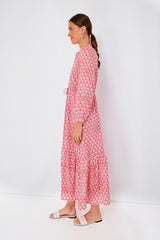 Crescent Flower Bon Pink Frances 3 Dress