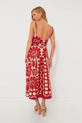 Palermo Red Sleeveless Dress