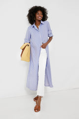 Blue Stripe Griffin Dress