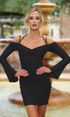 Zoe by Velvi Ruched Tight Party Dress