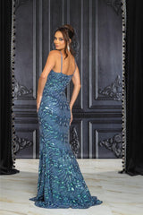 Amani Peacock Inspired Sequin Gown