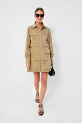 Khaki Backpack Dress
