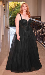 Long Plus-Size Formal Dress Cd0217C by Ladivine