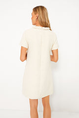 Pearl White Tweed Jackie Dress