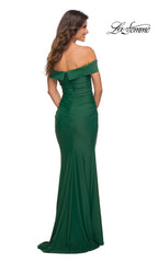 Off-the-Shoulder Tight Long Prom Dress by La Femme