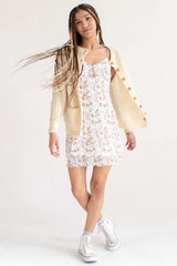 Rose Azalea Mesh Summer Dress