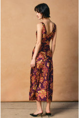 Magnolia Cowl Neck Satin Maxi Dress