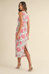 Charlotte Floral Sequin Midi Dress