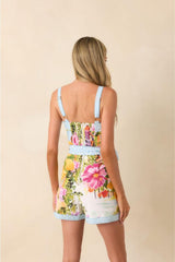 Sorrento Gardens Duo Printed Belted Romper