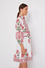 Rosy Marigold Flounce Shorty Dress