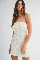 Eden Pearl Embellished Mini Bodycon - Ivory