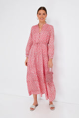 Crescent Flower Bon Pink Frances 3 Dress