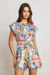 Vittoria Summer Print Romper