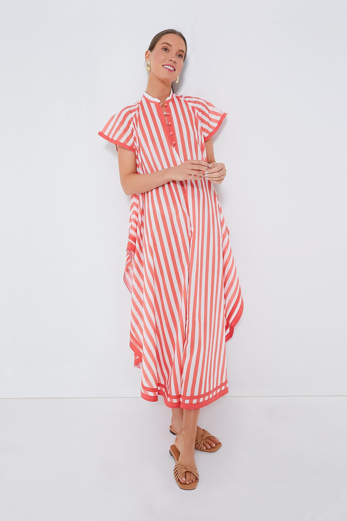 Coral Stripes Anouk Dress